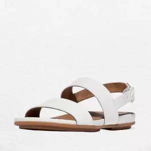 [핏플랍]그라시에 레더 우븐 화이트 여성 백 스트랩