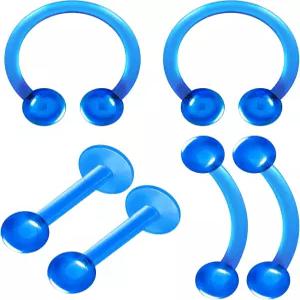 바나베가 바이오플라스틱 이어 트라구스 귀걸이 16 게이지 볼 로우 헬릭스 로브 립 연골 장신구 더 많은