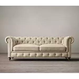 아메리칸 스타일 벽시계 소파 스퀘어 소가죽 레트로