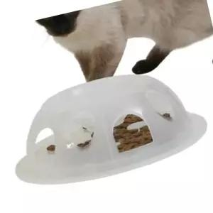 [베스트TOP100]고양이 소식 그릇 화이트 고양이식기 애견용품 애견식기