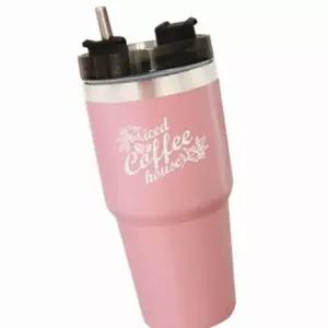 스텐 스텐빨대 물병 600ml 1P 핑크 텀블러 에코 물통