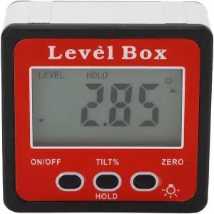 디지털 레벨 박스 자기 각도계 휴대용 경사계 정확한 큐브 목공용 미니 측정 도구