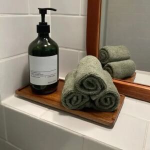 천연 나무 트레이 직사각형 접시 과일 간식 보관 호텔 가정용 서빙 용품