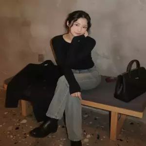 [매장정품} acover [2PACK] 크롭핏 워머 긴팔 티셔츠 2color