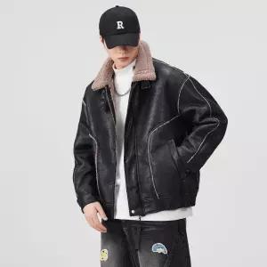 겨울 보온 일체형 기모 두꺼운 점퍼 다운 남성패션 항공 코트 DL4