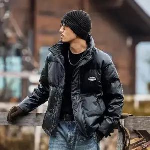 겨울 두툼한 하이패딩 보온가죽 점퍼 다운 볼륨 남성패션 순백 방한용 항공 오리털 베이커리 DL4