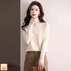 뚜에스틸로 여성 니트 울 이너 가을 겨 여자니트 순모 터틀넥 얇은 스웨터 ADOR3