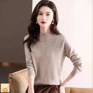 뚜에스틸로 여사친 울 니트 이너 스웨터 반폴라 얇은 상의 여자니트 ADOR3