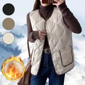 패딩 조끼 경량 브이넥 포켓 여성 퀼팅 베스트 epC8+3UKI