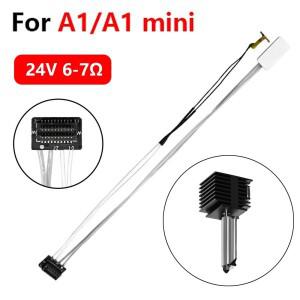 Bambu Lab A1/A1 미니 핫엔드 세라믹 카트리지 히터 가열 튜브, 100K NTC 3950 서미스터 온도 센서 3D 프린