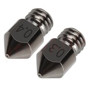 3D 프린터 부품 MK8 노즐 0.2mm-1.0mm 1.75MM 공급 CR10 Ender-3 경화 강철 압출기 헤드