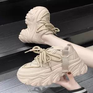 8cm통굽 여성키높이운동화 신상 어글리슈즈 높은굽