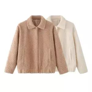 여친 모직 가을 모직코트 코트 투톤 OP3