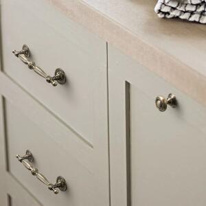 캐비닛 문짝 손잡이, 골동품 청동 유럽 스타일 시골 서랍, 옷장 가구