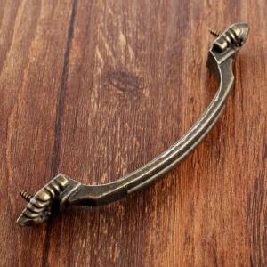 레트로 빈티지 골동품 청동 당겨 116*15mm 손잡이 찬장 문 부엌 캐비닛 서랍 나무 보석 상자, 유럽 w/나사