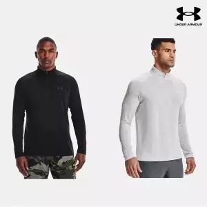 매장정품 UNDERARMOUR 언더아머 남성 UA Tech 반집업 긴팔 티셔츠 1328495 1231333