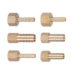 M22 M24x1.5 미터법 암나사 6/8/10/12/13/14/16/19mm 호스 바브 커플링 황동 튜브 조인트 압력 게이지 공