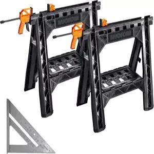 막대 클램프와 7인치 금속 삼각형 자가 있는 Worx WX065.3 클램핑 톱날