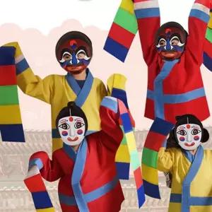 유아 탈춤 의상 어린이 놀이 한복 아동 탈춤 의상 소품 전통 역할