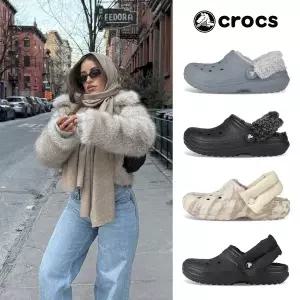 [크록스]*정품 당일배송* 크록스 겨울 털슬리퍼 4종택1