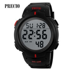 프레시오시계 PRECIO_N68-R 레드 남성용스포츠군인군대군용손목전자시계