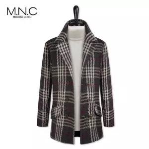[하프클럽/엠엔씨]글렌체크 더블 코트 (MDCT297DB)