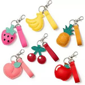 과일 가죽 열쇠고리 만들기 키링 공예 바느질 수업 가방고리 아이팟키링