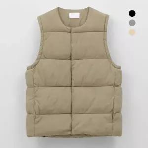 [엠엔씨][MNC] 라운드 스냅버튼 웰론패딩조끼 (MDPD681WA)