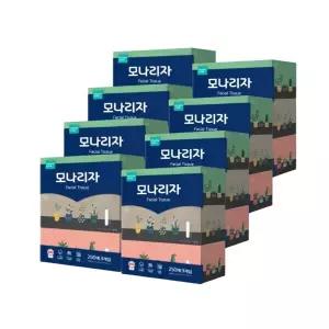 모나리자 미용티슈 250매 3입 8팩
