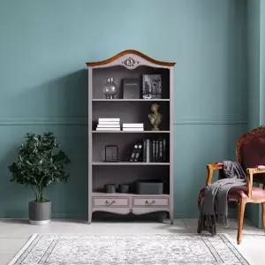 [퍼니프랑] 수입 유럽형 빈티지 엔틱가구 RG 22 아트퍼니 그레이 중역 책장