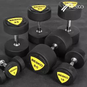 프리미엄 우레탄TPU덤벨 10kg 엠보싱그립