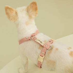 무료각인 순면 앞섬방지 H형 강아지 하네스 가슴줄