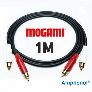 모가미 MOGAMI 2549 RCA + RCA 암페놀 Amphenol 금도금 인터케이블 1M