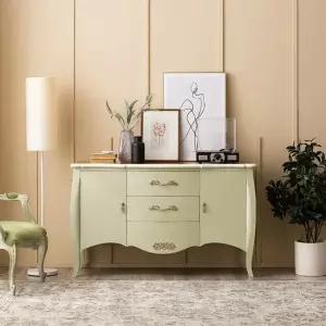 [퍼니프랑] 수입 유럽형 빈티지 엔틱가구 RG 45 샤론 그린 주방 수납