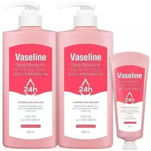 바세린 핸드크림 대용량 500ml 2개+60ml 고보습 핸드로션