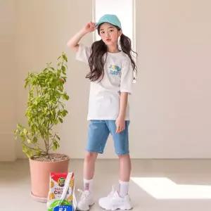 [보리보리/버블트리]버블트리 키치5부데님팬츠