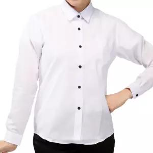 여자 흰색 기본 셔츠 블라우스 연비복 유니폼 SE02