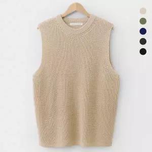 [엠엔씨][MNC] 하찌 루즈핏 라운드조끼 (MDKN318JS)