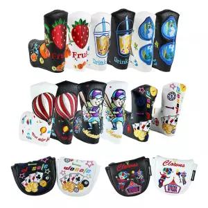 우소프 일자형 말렛형 골프 헤드 자석 퍼터 커버