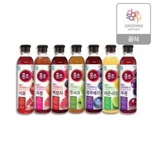 청정원 홍초 900ml 6종(풋사과/석류/복분자/블루베리/자몽/타트체리) 택1 x 3개