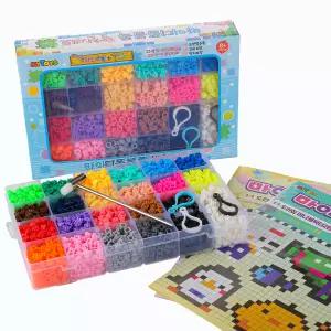 MYTOYS 마이디폼블록 꽉찬 22색 세트 8mm 3050p 도안 2권 열쇠고리 3p 망치