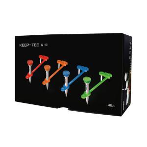 무조건 공이뜨는 실리콘골프티 높이조절 골프티꽂이 킵티4P세트 [아이디메이커스]