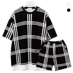 [엠엔씨][MNC] 데일리 체크레이어드 반팔세트 (MDSE650MJ)