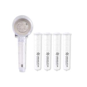 아쿠아듀오 정수필터샤워기 SF 980LED + 리필필터 4입, 1개