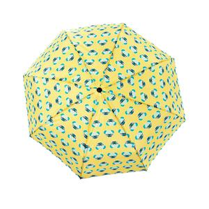 플라잉타이거 댕냥이 3단 우산, 옐로우, 1개