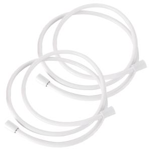 물쎈 물때방지 PVC 샤워기 호스, 2m, 화이트, 2개