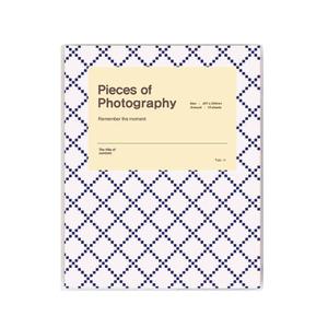 문구백서 비비드 접착식, 포토앨범 몬화이트 흑색, 15매