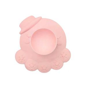 버드시아 흡착형 문어 실리콘 목욕브러쉬, 베이비핑크 1개