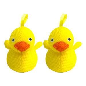 버드시아 동물 목욕스펀지, 오리, 2개