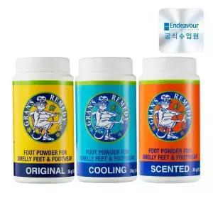 그랜즈레미디 공식수입 신발 발냄새 제거 파우더 35g 3종(오리지널/페퍼민트/오렌지)